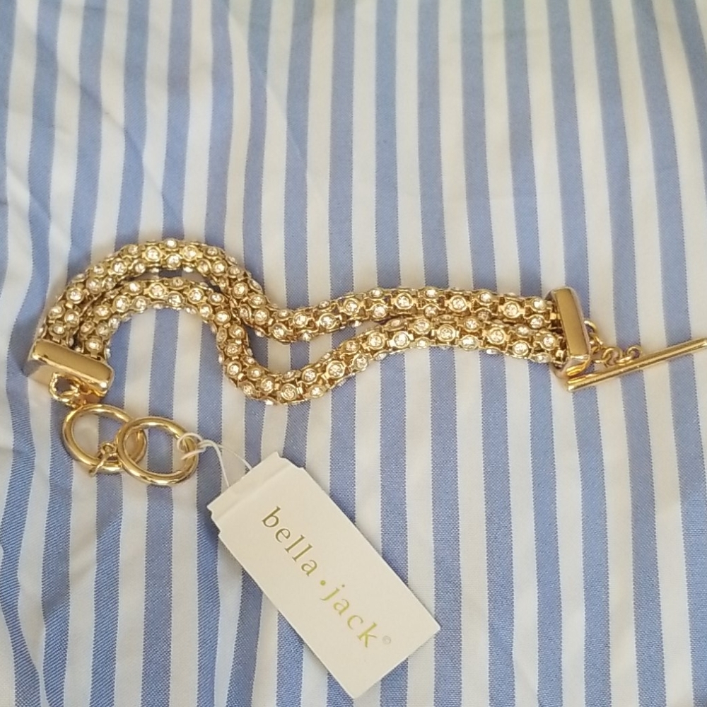 bella.jack gold tone bracelet